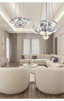 Sarkıt Modern Tek Toplu Ve 4 Toplu 3 Renk Led Avize Darius Modeller Toplam 2 Led Avize Krom Sarkıt Modern Tek Toplu Ve 4 Toplu 3 Renk Led Avize Darius Modeller Toplam 2 Led Avize Krom