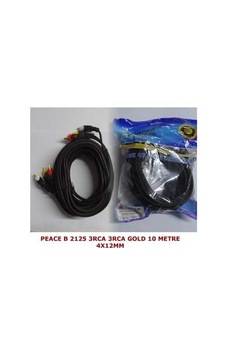 Peace B-2124 3 Rca Gold 4 X 12 Mm 5 Mt Jaklı Kablo Peace B-2124 3 Rca Gold 4 X 12 Mm 5 Mt Jaklı Kablo