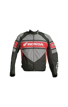 Lbc Truva Honda Motosiklet Montu Gri - Kırmızı - Siyah Lbc Truva Honda Motosiklet Montu Gri - Kırmızı - Siyah