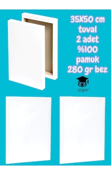 35x50 Cm Tuval 2 Adet %100 Pamuk 280 Gr Bez 35x50 Cm Tuval 2 Adet %100 Pamuk 280 Gr Bez