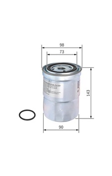 BOSCH F026407207 YAĞ FİLTRESİ ELEMANİ