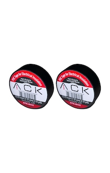 2 Adet Ack Siyah İzole Bant 0.13x19mmx8yds 2 Adet Ack Siyah İzole Bant 0.13x19mmx8yds