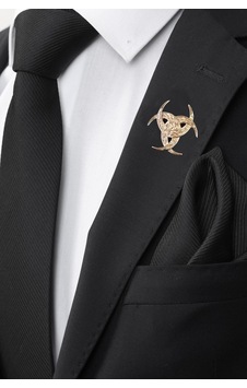 Esgue Gold Renk Üçlü Hilal Yaka Broş Altın Esgue Gold Renk Üçlü Hilal Yaka Broş Altın