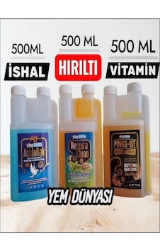 3'lü Kanatlı Bakım Seti Hırıltı, Ve Vitamin Takviyesi 3x500