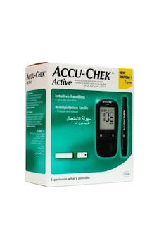 Accu Chek Active Şeker Ölçüm Cihazı + Şeker Ölçüm Çubugu 1 Kutu Accu Chek Active Şeker Ölçüm Cihazı + Şeker Ölçüm Çubugu 1 Kutu