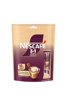 Nescafe 3ü1 Arada Gold Yoğun Çoklu Paket 10 X 17.6 G - 7 Adet Tarı Çözünebilir Nescafe 3ü1 Arada Gold Yoğun Çoklu Paket 10 X 17.6 G - 7 Adet Tarı Çözünebilir
