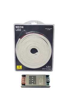 Powerr Led Aydınlatma 5 Metre 12 Volt 6x12 Mm Esnek Neon Led 3000k Günışığı 5a Slim Trafo Set Powerr Led Aydınlatma 5 Metre 12 Volt 6x12 Mm Esnek Neon Led 3000k Günışığı 5a Slim Trafo Set