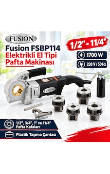 Fusion FSBP114 Elektrikli El Tipi Pafta Makinesi 1/2"-1 1/4" Fusion FSBP114 Elektrikli El Tipi Pafta Makinesi 1/2"-1 1/4"