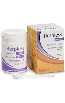 Candioli Herpless Toz Kedi İçin L-lizin Bağışıklık Destekleyici 30 Gr
