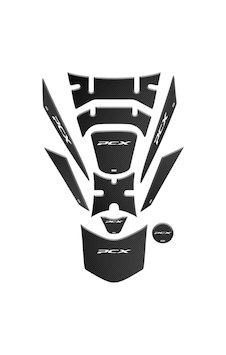 Honda Pcx 2018 - 2020 Uyumlu Tank Pad Set 011 Siyah Honda Pcx 2018 - 2020 Uyumlu Tank Pad Set 011 Siyah