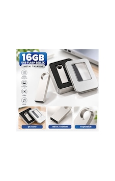 16 Gb Metal Tasarım Usb Flash Bellek Kutulu Metal - 932803225