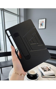 Samsung Tab S10 Plus / S9 Plus / Tab S9 Fe Plus 12.4inç Uyumlu Tutamaçlı Standlı Deri Tasarım Kılıf Arka Kapak