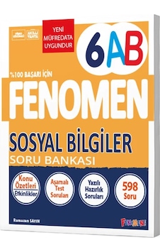 6. Sınıf Sosyal Bilgiler A Ve B Soru Bankası Fenomen Yayınları 6. Sınıf Sosyal Bilgiler A Ve B Soru Bankası Fenomen Yayınları