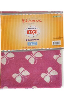 Ticon Desenli Keçe 20x30cm 10 Renk