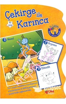 Masal Boyama Etkinlik Çekirge İle Karınca 2 - Çilek Yayınları