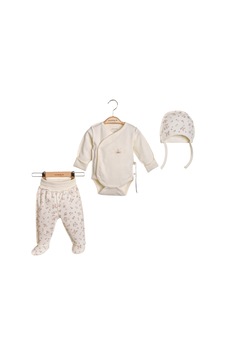 Ciccim Baby Kruvaze Naturel Flower Garden 3'lü Takım 4912 Ciccim Baby Kruvaze Naturel Flower Garden 3'lü Takım 4912