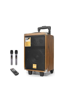 Çift Karaoke Mikrofonlu Bluetooth Hoparlör Fm Radyo 40w 8 İnç Kumandalı Ahşap Bq8 Tg 5klfk5h Çift Karaoke Mikrofonlu Bluetooth Hoparlör Fm Radyo 40w 8 İnç Kumandalı Ahşap Bq8 Tg 5klfk5h