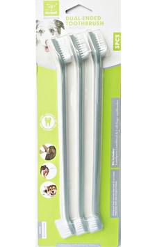Nunbell Çift Uçlu Köpek Diş Fırçası 3'lü Gri Nunbell Çift Uçlu Köpek Diş Fırçası 3'lü Gri