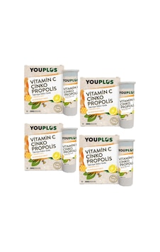 You-Plus Vitamin C Çinko Propolis 4 x 20 Tablet You-Plus Vitamin C Çinko Propolis 4 x 20 Tablet