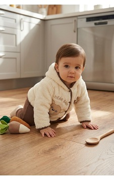 Ahengim Ayıcık Detaylı Kapüşonlu Peluş Hırkalı Bebek Alt Üst Takım 2 Parça Ak324905 Kahverengi Ahengim Ayıcık Detaylı Kapüşonlu Peluş Hırkalı Bebek Alt Üst Takım 2 Parça Ak324905 Kahverengi