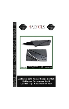 Aktivite Seti Kamp Bıçağı Günlük Kullanım Paslanmaz Çelik Cüzdan Tipi Katlanabilir Kart Aktivite Seti Kamp Bıçağı Günlük Kullanım Paslanmaz Çelik Cüzdan Tipi Katlanabilir Kart