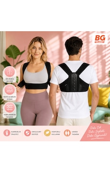 Dik Duruş Korsesi Omuz Sırt Ve Bel Destekleyici Kamburluk Önleyici Ayarlanabilir Unisex Kadın Erkek