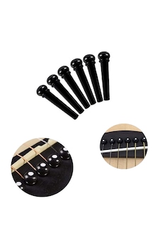 Midex Sn-10bk Akustik Gitar Köprü Pimi 6 Adet Siyah Midex Sn-10bk Akustik Gitar Köprü Pimi 6 Adet Siyah
