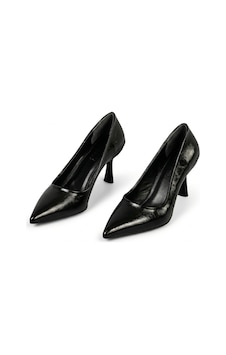 Ayakkabımood Siyah 6 Cm İnce Topuklu Kadın Stiletto Ayakkabı