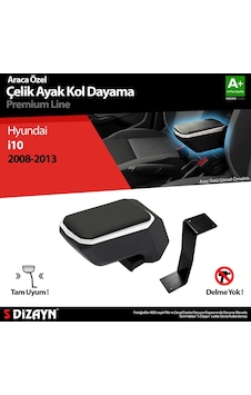 Hyundai İ10 Kol Dayama Kolçak Çelik Ayaklı Abs Gri 2008-2013 A+kalite
