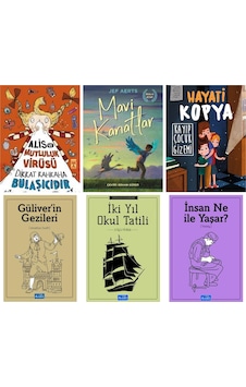 Alis Ve Mutluluk Virüsü,mavi Kanatlar,hayati Kopya Kayıp,iki Yıl Okul Tatili,4,5,6,.sınıflar Set