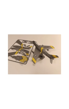 F-86 Sabre Gri Sarı Çizgili Klasik Jet Savaş Uçağı Model Kiti Kendin Yap Maket F-86 Sabre Gri Sarı Çizgili Klasik Jet Savaş Uçağı Model Kiti Kendin Yap Maket