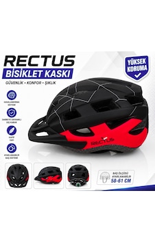 Bisiklet Kaskı Y-48 Kırmızı Siyah Yetişkin Vizörlü Led Işıklı Beden 58/61 Siyah Kırmızı Bisiklet Kaskı Y-48 Kırmızı Siyah Yetişkin Vizörlü Led Işıklı Beden 58/61 Siyah Kırmızı