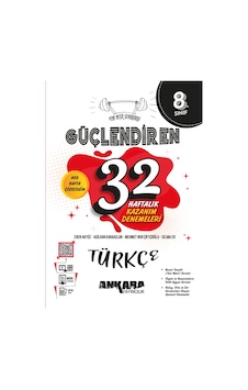 Ankara Yayıncılık 8.sınıf Güçlendiren Türkçe 32 Haftalık Deneme