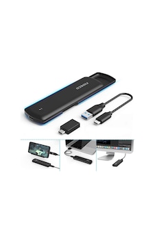 Fideco M.2 NVME USB C SSD USB 3.1 Gen 2 10 Gbps Enclosure Adaptör