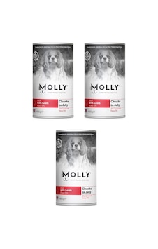 Molly Kuzu Etli Jöleli Köpek Konservesi 400 G X 3 Adet Molly Kuzu Etli Jöleli Köpek Konservesi 400 G X 3 Adet