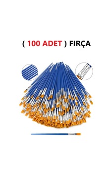 100 Adet Resim Fırçası Sentetik Fırça Ekonomik Suluboya Akrilik Boya Guaj Boya Yağlı Boya Fırças 100 Adet Resim Fırçası Sentetik Fırça Ekonomik Suluboya Akrilik Boya Guaj Boya Yağlı Boya Fırças