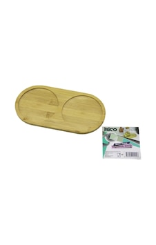 2 Bölmeli Oval Ahşap Bambu Yağdanlık Altlık Mini Tepsi 12 X 23.4 X 0.8cm Çok Renkli 2 Bölmeli Oval Ahşap Bambu Yağdanlık Altlık Mini Tepsi 12 X 23.4 X 0.8cm Çok Renkli