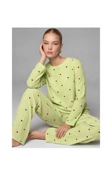 Norcia Sports Kadın Çizgili Kalp Desenli Uzun Yeşil Pijama Takımı Çok Renkli - 929322976 Çok Renkli - 929322976 Çok Renkli Norcia Sports Kadın Çizgili Kalp Desenli Uzun Yeşil Pijama Takımı Çok Renkli - 929322976 Çok Renkli - 929322976 Çok Renkli