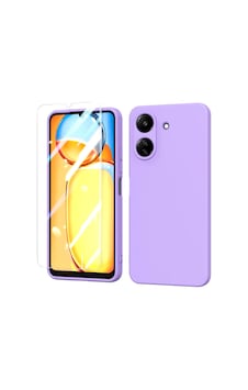Teleplus Xiaomi Poco C65 Kılıf Mara Lansman Silikon + Ekran Koruyucu