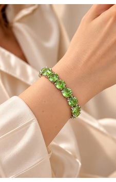 Valmont Accessories Açık Yeşil Yuvarlak Kesim Büyük Taşlı 16,5 Cm Şık Kadın Bileklik Valmont Accessories Açık Yeşil Yuvarlak Kesim Büyük Taşlı 16,5 Cm Şık Kadın Bileklik