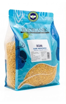 Organik Sarı Mercimek 2,5 Kg Pestisit Ve Aflatoksin Analizli