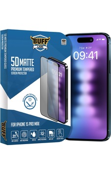 Buff Labs İphone 15 Pro İle Uyumlu 5d Mat Ekran Koruyucu, Bf2306 Sku: Mır8690010135742 Buff Labs İphone 15 Pro İle Uyumlu 5d Mat Ekran Koruyucu, Bf2306 Sku: Mır8690010135742