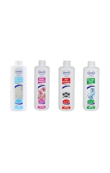 Ersağ Genel Temizlik + Banyo Wc Temizleyici + Bulaşık Sıvısı + Yağ Çöz 4 x 1 L Ersağ Genel Temizlik + Banyo Wc Temizleyici + Bulaşık Sıvısı + Yağ Çöz 4 x 1 L