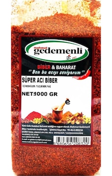 Mahmut Gedemenli Süper Acı Pul Biber 1 KG Mahmut Gedemenli Süper Acı Pul Biber 1 KG