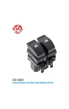 Ema Cd-502 Cam Açma Anahtarı Ön Sol Megane 2 10 Fişli Gri Ema Cd-502 Cam Açma Anahtarı Ön Sol Megane 2 10 Fişli Gri