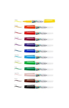 Lineplus Fabric Marker Kumaş Boyama Kalemi 12 Renk