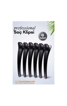 Kuaför Saç Klipsi - Profesyonel Toka 6 Lı Set siyah Kuaför Saç Klipsi - Profesyonel Toka 6 Lı Set siyah
