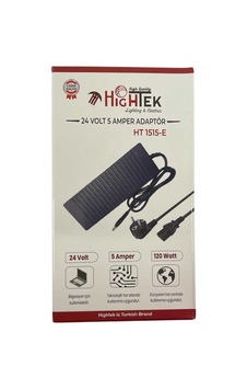 Ht 1515-e 220 Volt 24 Volt 5 Amper Profesyonel Seri Adaptör Ht 1515-e 220 Volt 24 Volt 5 Amper Profesyonel Seri Adaptör
