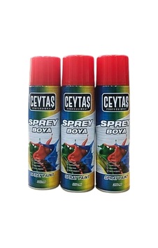 Kırmızı Sprey Boya 200 Ml Renkli
