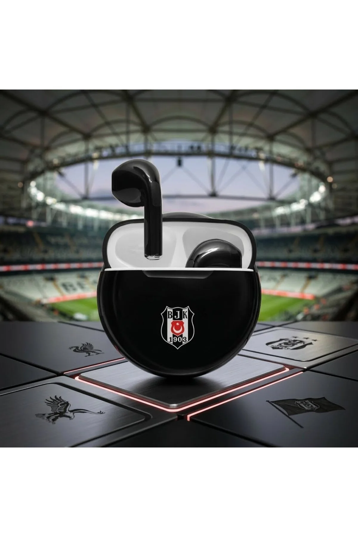 Beşiktaş Lisanslı Taraftar Kablosuz Kulak Içi Kulaklık Lk-tws-12-bjk